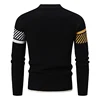 Autumn New Sweater Men's Half High Neck Casual Versatile Round Neck Knit with Slim Fit Elastic Sweater Inside 5