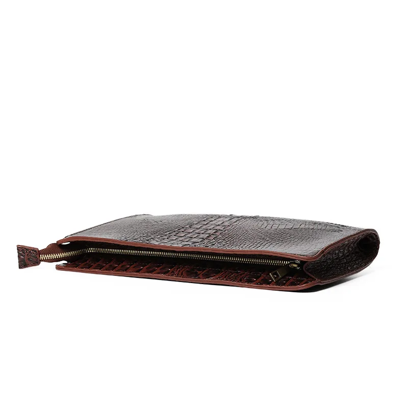 Mode Kupplung Männer Frauen Handtaschen Luxus Krokodil Muster Leder Kupplungen Tasche Männer Business iPad Taschen Kupplung Hülle Tasche Geldbörse – Detail 14