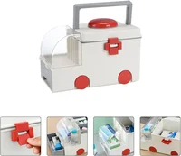Foldable Medicine First Aid Home Storage Box Portable Medicine Box Large Ambulance Large Capacity Outdoor Pill Box 2