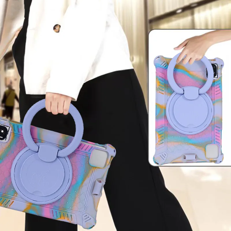 Capa Protetora para Tablet Silicon Stand Estojos para Crianças Tcl Tab 10s 10l 10.1 10.36 - Imagem 5