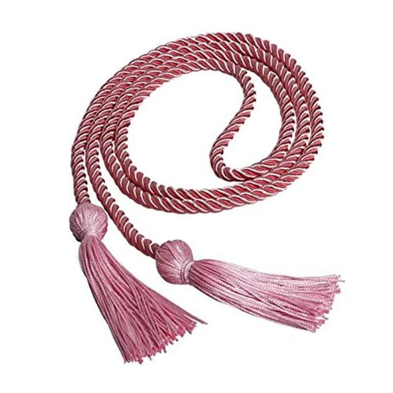 1pc Graduation Honor Cords Craft Braided Tassels Drawstring Rope Polyester Yarn Honor Cord for Graduation Students Bachelor Gown