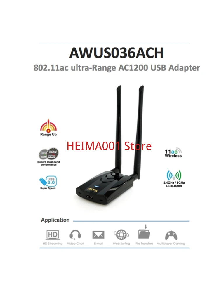 2台セット ALFA AWUS036ACH by Kali Linux新品未開封 Alfa