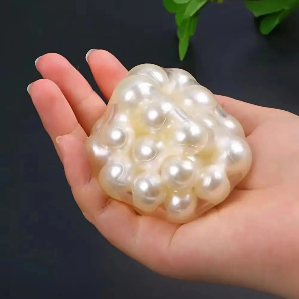 Building Block Bead Pearl Noisy Ball Toys Mochi Ball TPR Ball Pinch Fidget Toy Cute Novelty Pearl Squeeze Toy Children Toys