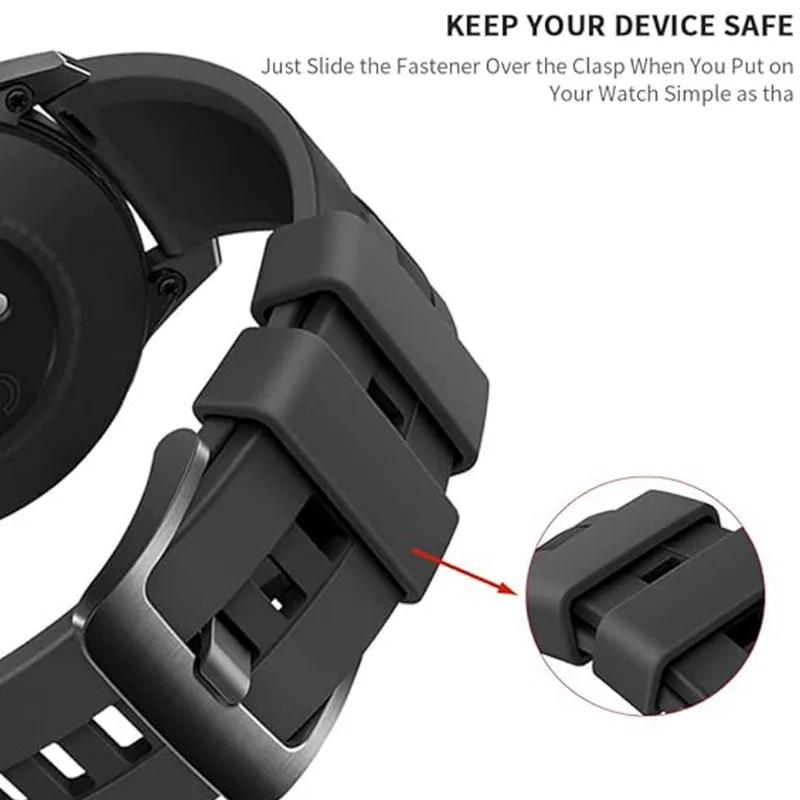 Garmin Fenix ??7/6/5 Forerunner 245/945X 실리콘 밴드 키퍼 리테이너 홀더 루프 용 시계 밴드 패스너 링 교체