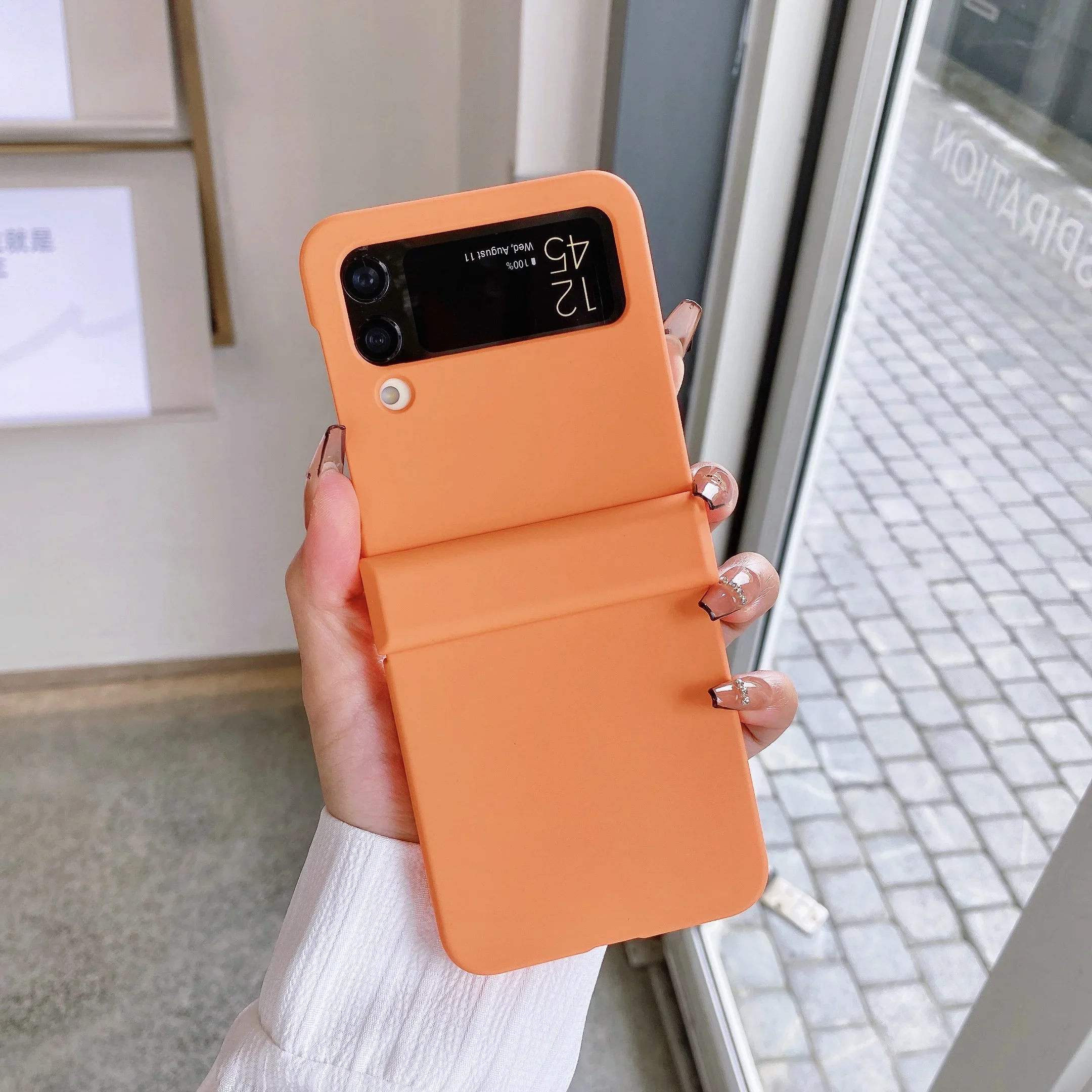 Luxury Foldable Shockproof Fashion Hard Case with Skin-Feel Finish