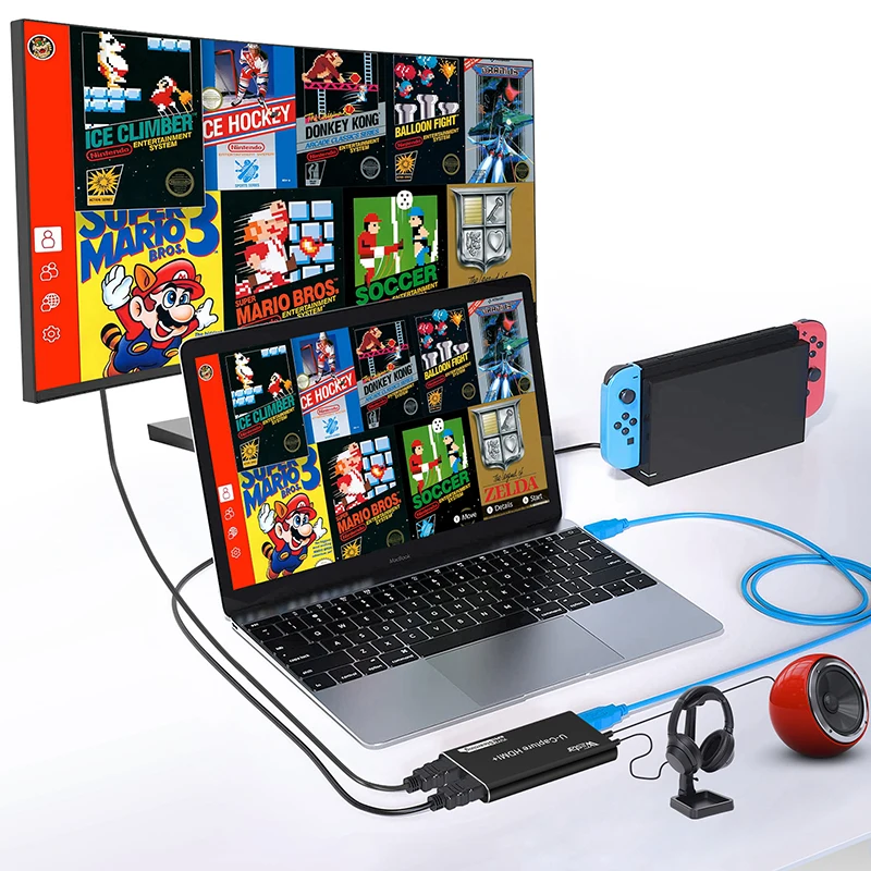 Video Encoder Decoder WIISTAR USB3.0 HDMI Video Capture 60HZ HDMI Capture Card Dongle Game Streaming Live Stream Broadcast