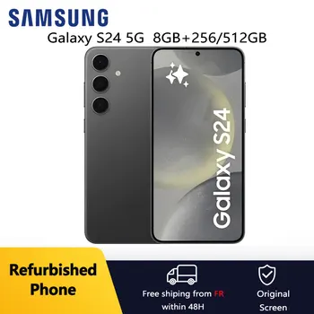 Samsung Galaxy S24 5G ricondizionato 6.2 "AMOLED ROM 256/512 GB RAM 8 GB Versione globale Exynos NFC Telefono cellulare Android AI originale