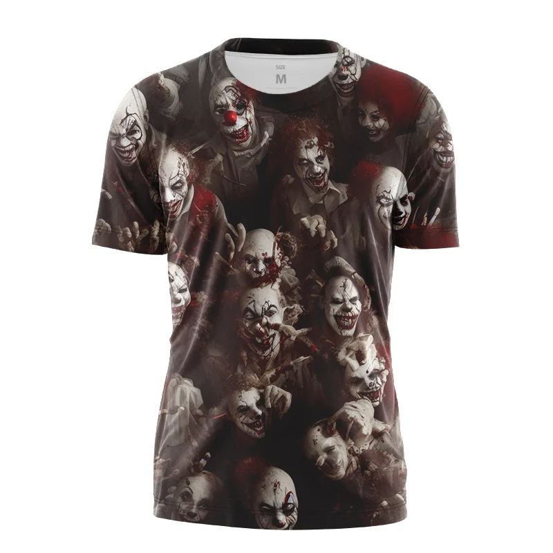 

Футболка с 3D принтом клоуна для мужчин и женщин, модный топ, винтажная уникальная рубашка с принтом Джокера