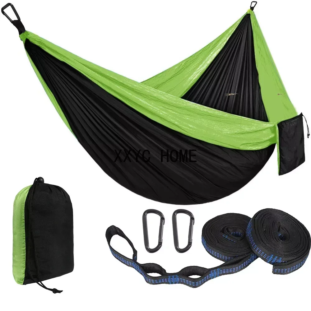 OTraki Hängematte Outdoor – 270x140cm, Ultraleicht, Tragbar, Für 2 Personen, Camping, Reise, Strand, Garten, Nylon-Falthängematte Mit Schnellaufbau