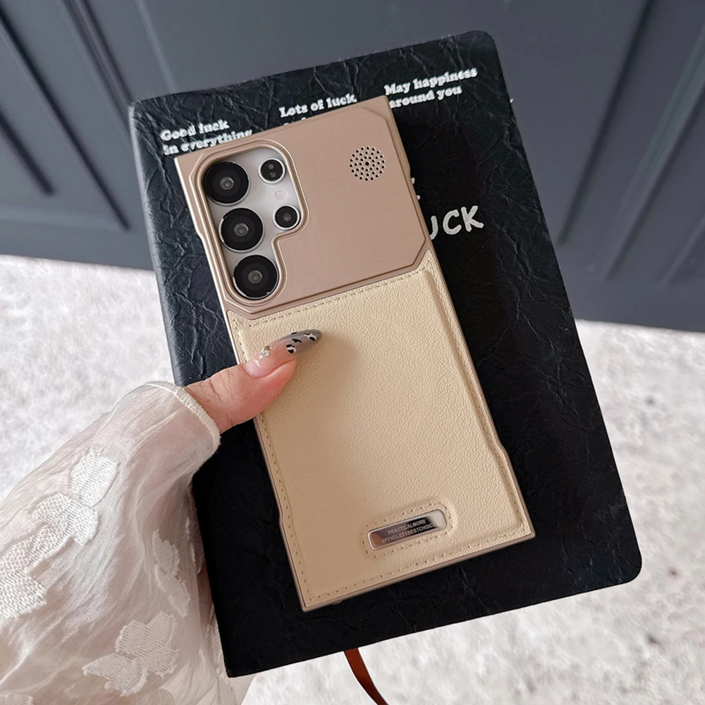 غلاف حماية جلد فاخر مغناطيسي بدون إطار لهواتف Sams...