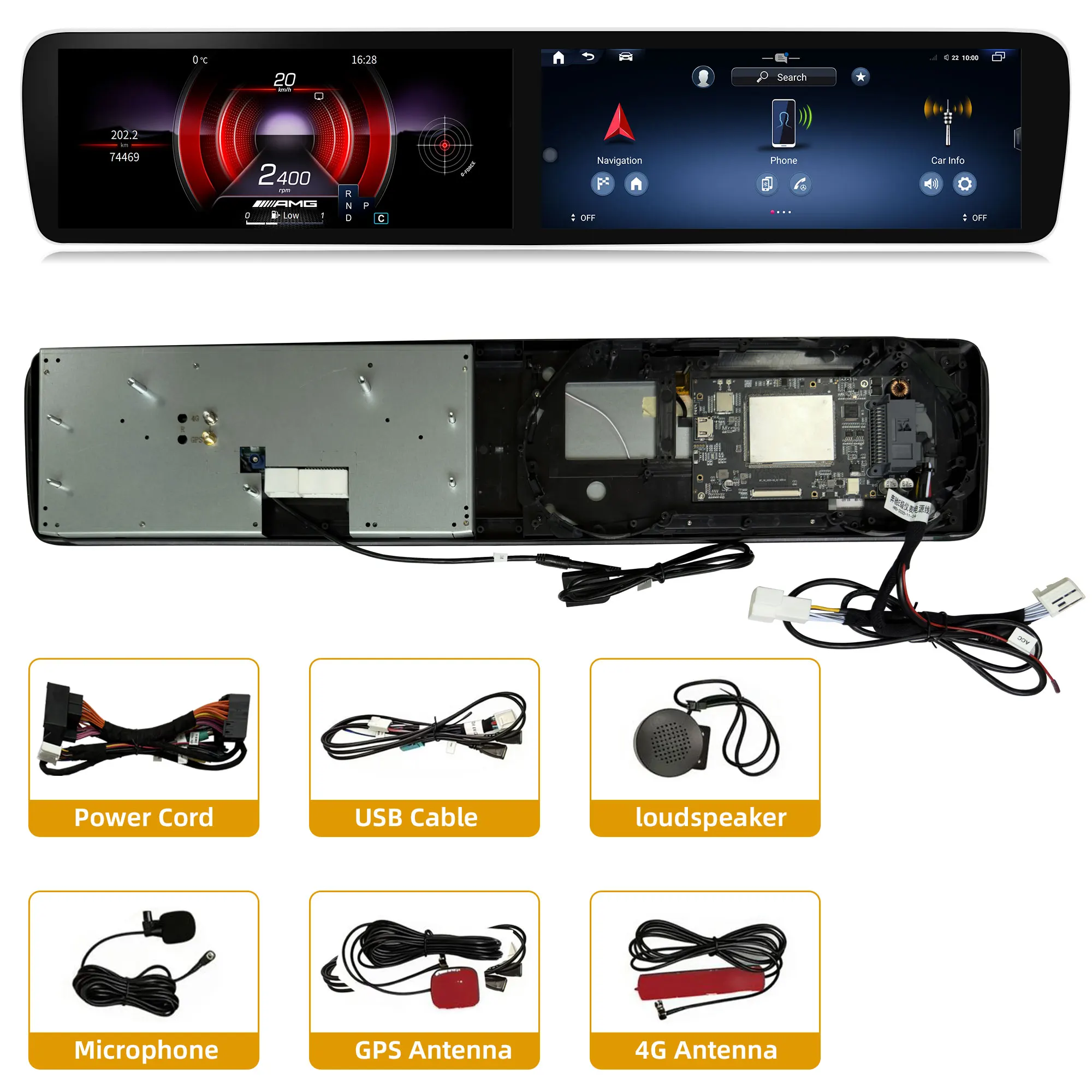 Digital Instrument Cluster For Mercedes-Benz W213 2016-2019 Android 14 Speedomet