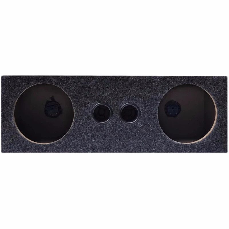 Subwoofer Empty Box, 6.5-inch Car/Home Subwoofer Box Body, DIY Audio Modification,Integrated Two Speaker Hole Wooden Box