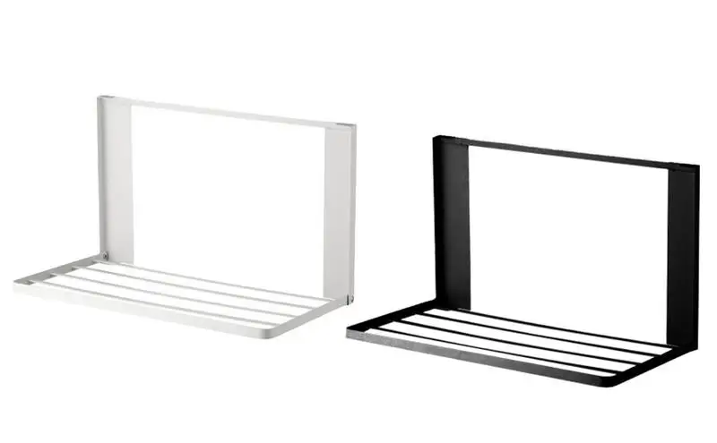 

Fridge Shelf Bracket Space Saving Kitchen Organizer Rack Household Refrigerator Side Shelf Foldable Wall Mounted Rustic Shelves