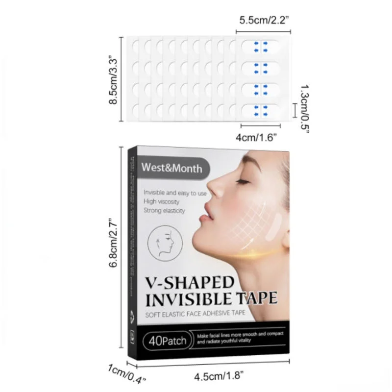 Face Lift Tape, 100 Pcs Face Lift Tape Invisible, Face Tape Lifting  Invisible Makeup Tape Instant Face Lift Neck Tape Facial Tape for Jowls  Double