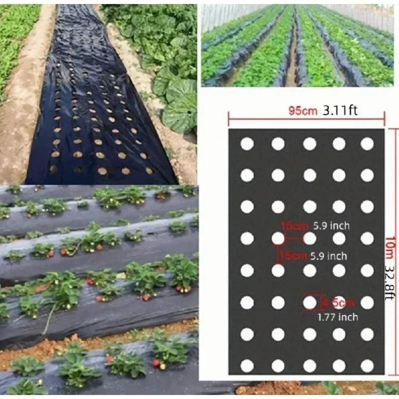 Black plastic mulch film grow your vegetables perfect for greenhouses and plant protection black plastic mulch film