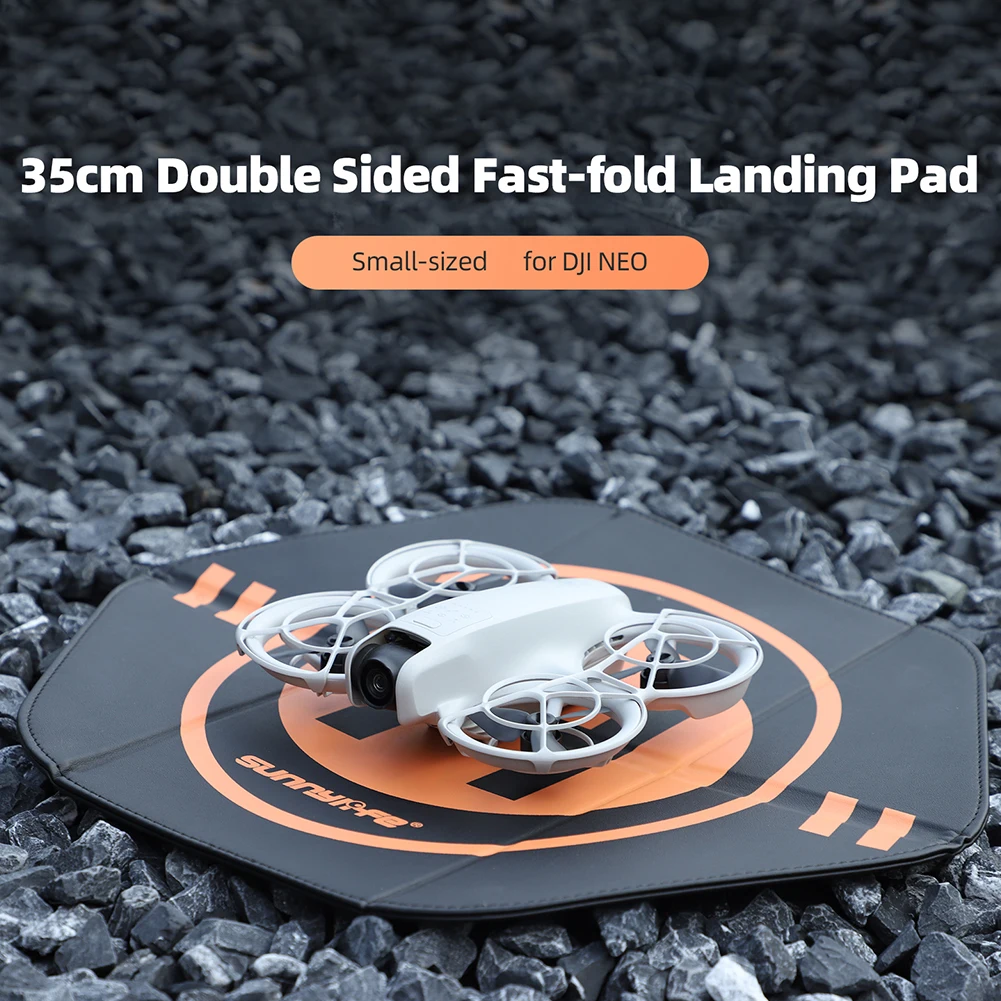 Foldable Leather Drone Landing Mat for Outdoor Use