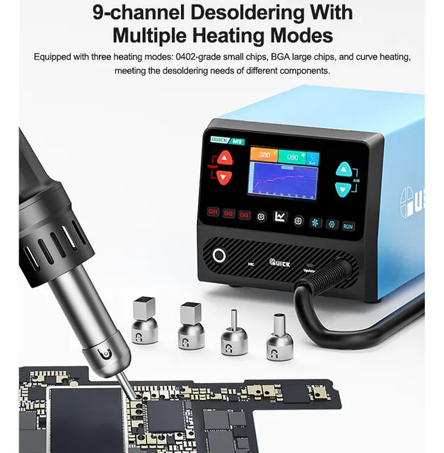 محطة هوت إير ذكية QUICK M9 – تحكم صوتي (Voice Control) و 9 قنوات تخزين 5