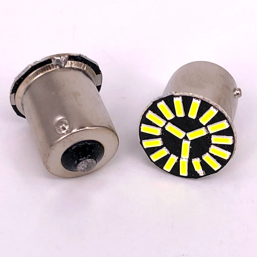 �ڵ��� LED ���� ���õ� LED ���� 1156 1157, P21W, BA15S, BAY15D, S25, 7440 7443, 18 LED 4014, �ڵ� �극��ũ ��, ���� ���� DRL, 30 ��