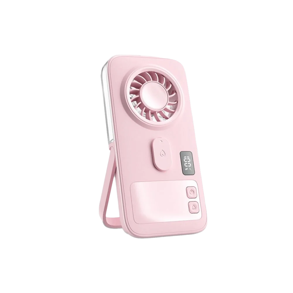 미니 사이즈 휴대용 미스트 팬 USB 전원 공급 컴팩트 디자인 USB 충전식 팬 보습 기능 미스트 분무기 스프레이 팬