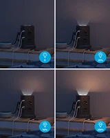 ซ็อกเก็ตมัลติฟังก์ชั่น 8 ตําแหน่งของสหภาพยุโรปพร้อมพอร์ต USB 5 พอร์ต การออกแบบสวิตช์ควบคุมอิสระสําหรับบอร์ดปลั๊กอินโฮมออฟฟิศ 5