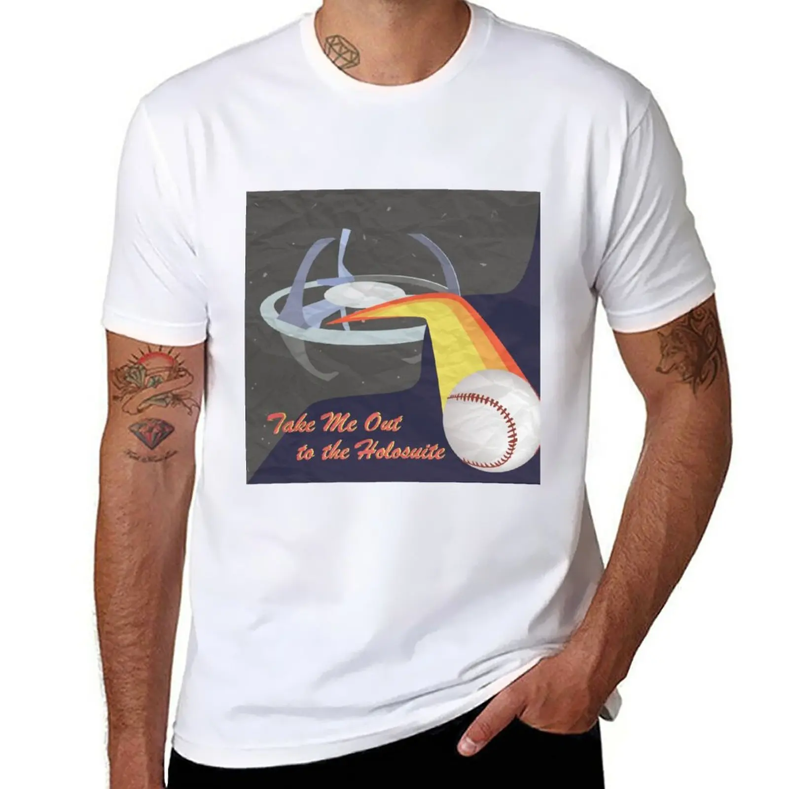 

New DS9 Take Me Out to the Holosuite T-Shirt Short t-shirt sweat shirt men t shirt
