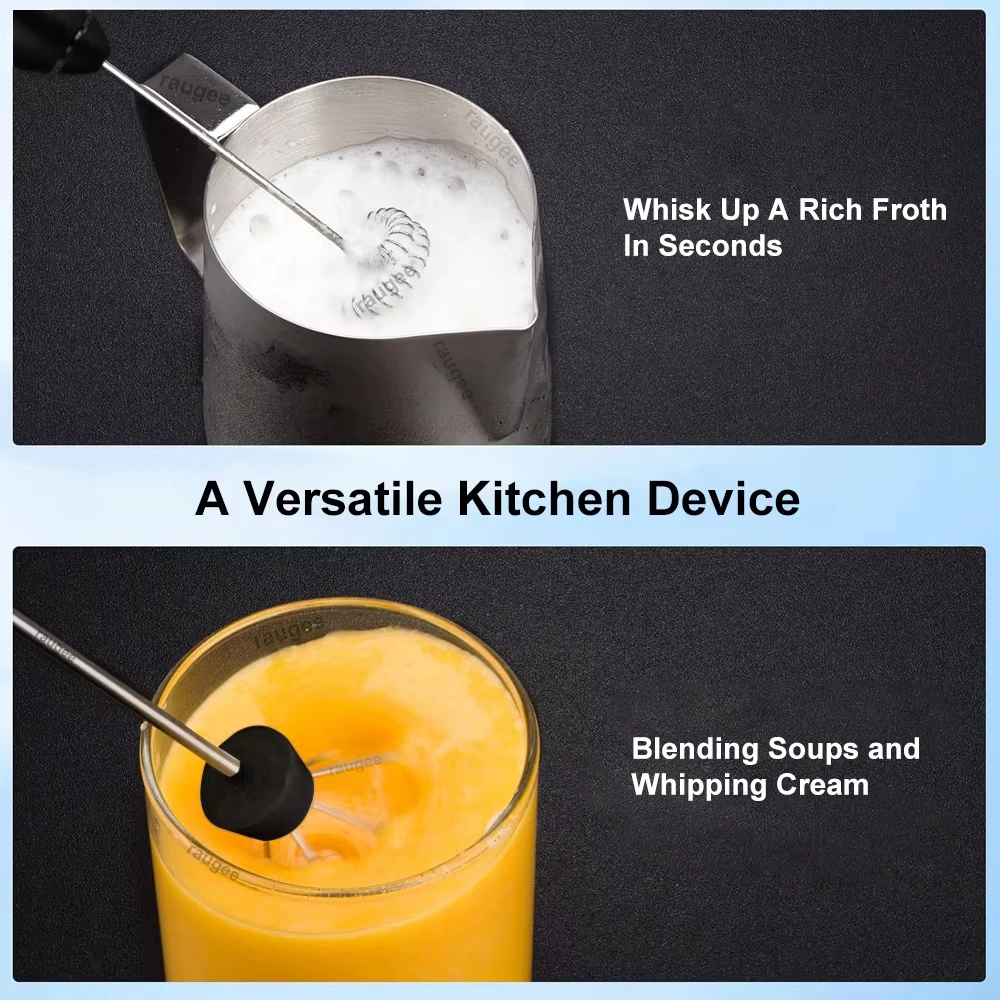 Electric milk and coffee mixer Hand held egg beater Milk foam maker foam maker 3 speed rechargeable cream mixer Kitchen mixer 2
