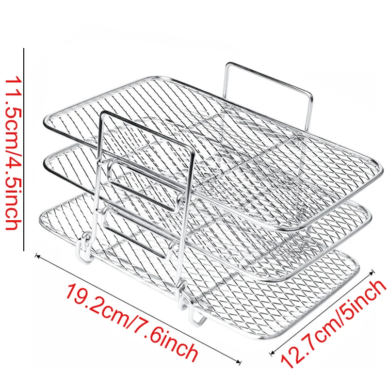 Versatile Air Fryer Baking Rack - Metal Grill Racks