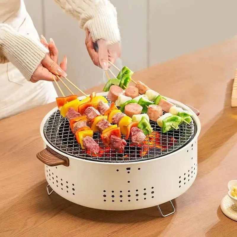 Tabletop Stove Fire Pit camping fire pit Fireplace Heating BBQ Grill Wood Burning Camp Stove for Household Outdoor Indoor Hiking Cooking Camping