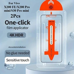 2 - Pack Tempered Glass Screen Protector with Easy Install Dust Kit for 2 Pcs