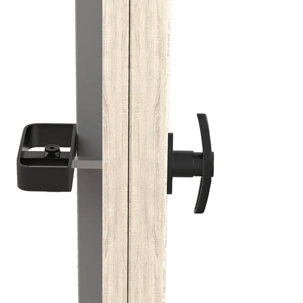 Door Hardware T-Handle Lock Set Black Lock With 2 Keys Zinc Alloy 1 Set Accessories Home Improvement For Shed Barn door lock cylinder door lock accessories lock keys