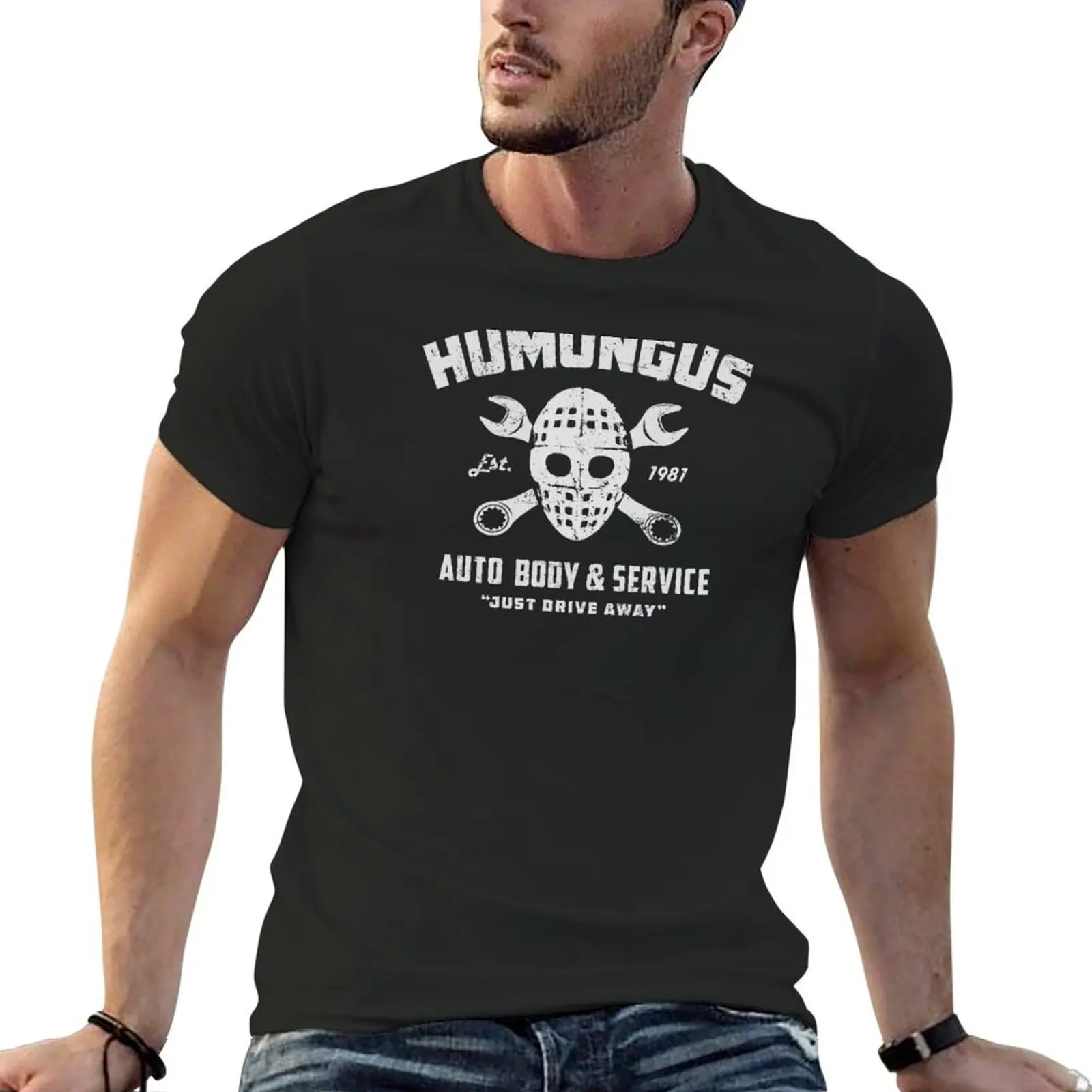 

Humungus Auto Body (Light Print) T-shirt oversizeds plus sizes Blouse Men's cotton t-shirt