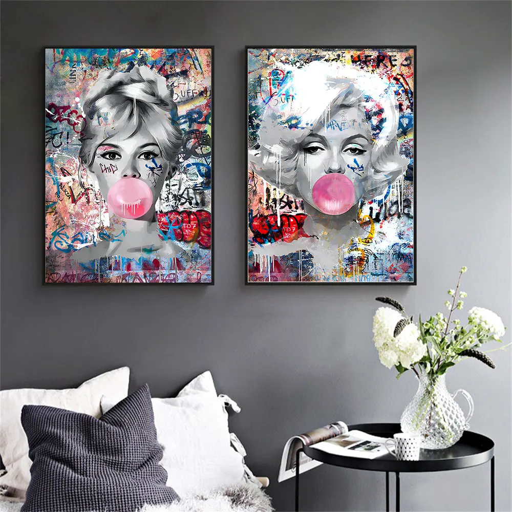 Motiv Audrey Hepburn Plakativ Fashion Abstrakt Pop Art - 4 Colors