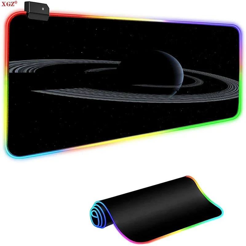

XGZ RGB Звездная ночь сцена Мышь Pad с подсветкой игровой консоли Портативный резиновые большой Мышь Pad светодиодный офис Мышь мягкой накладкой оверлок