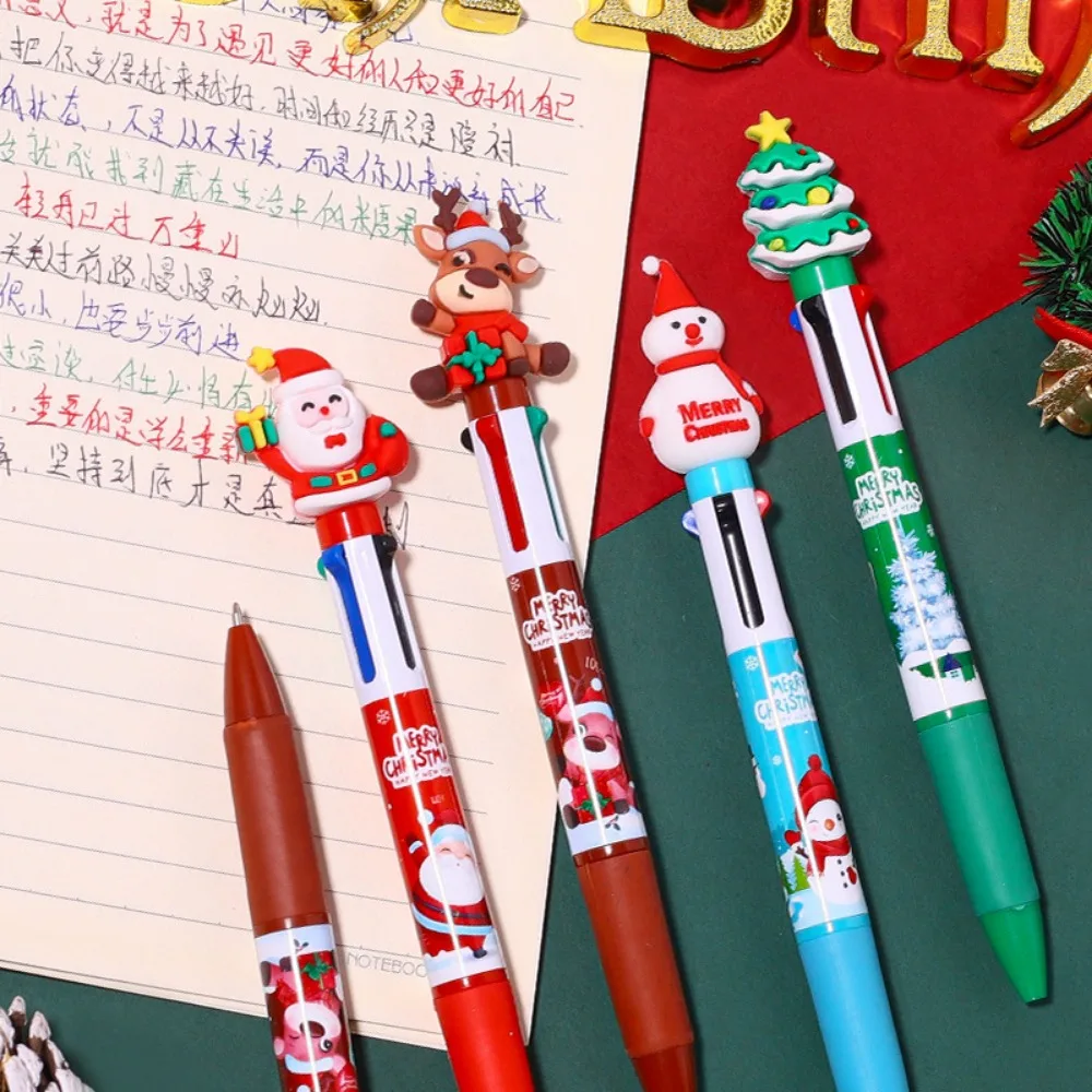Colorful Christmas Ballpoint Pens - Party Gifts & School Prizes (10-30 Pcs)