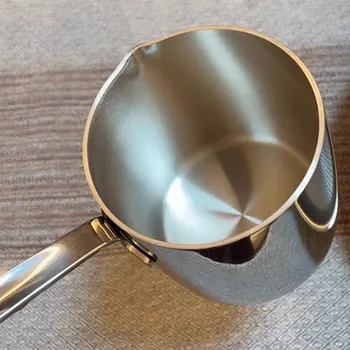 Quality 304 Stainless Steel Coffee Pot Milk Pot Melted Butter and Cream Thickened Induction Cooker Available