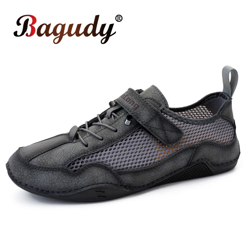 

Brand Comfortable Casual Men Shoes Plus Size Loafers Spring/Summer Mesh Shoes Men Flats Breathable Driving Shoes Men's Sneakers