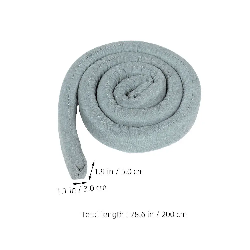 2개입 침대 틈새 채움용 소프트 웨지 베개, 길이 조절 가능 매트리스 미끄럼 방지 침대 벽 스페이서, 기숙사/가정/소파용