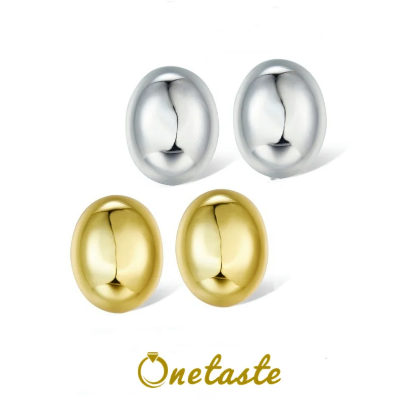 Женские серьги-гвоздики овальной формы, маленькие серьги из серебра 925 пробы с геометрическим рисунком в минималистическом стиле, 2024 Женские серьги-гвоздики овальной формы, маленькие серьги из серебра 925 пробы с геометрическим рисунком в минималистическом стиле, 2024