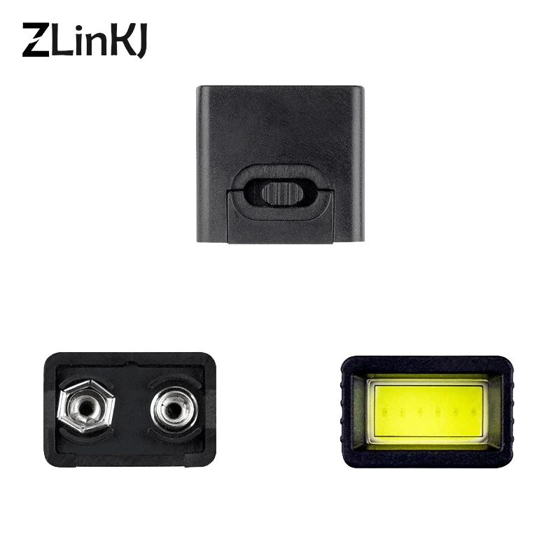 9V Battery Flashlight 9V Mini LED Key Light 6F22 Battery COB Outdoor Lighting Work Light Not Included camping light portable flashlight portable lanterns camping lamp camping lantern