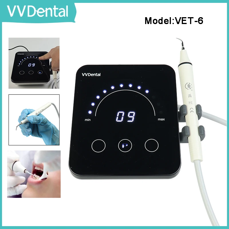 VVDental Ultrasonic Scaler VET-6 With Smart Touch Screen Dental Scaler Oral Care Equipment Teeth Cleaner Tools 10 4 resistive touch screen control peripheral interface 5mm 225 173 small width of taiwan machines industrial medical equipment