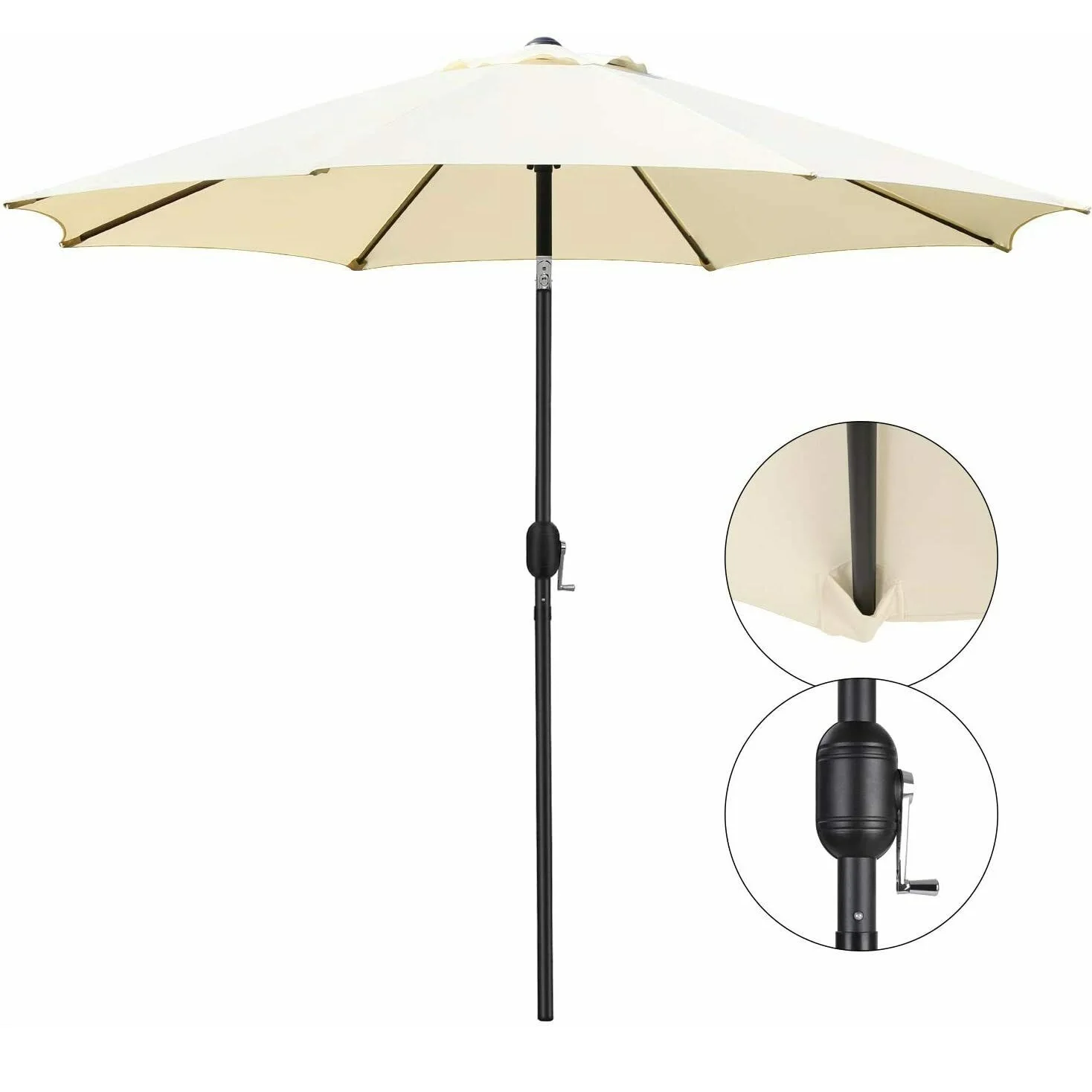 Vet Middellandse Zee Magazijn Strand Paraplu Parasol Parasol Stof Polyester Graden Uv bestendig Diameter  Vervanging Parasol 2.7M| | - AliExpress