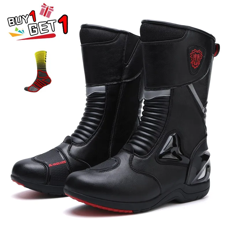 

Motorcycle Boots Men Moto Riding Boot Four Seasons Breathable Motorcycle Shoes Men Speed Bicycle Sneaker Speed Sneaker Racing