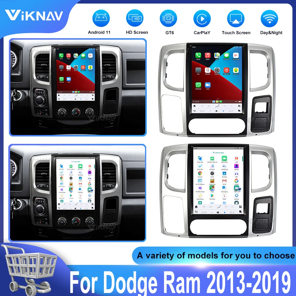 

for Dodge Ram 2013 2014 2015 2016 2017 2018 2019 Android11 Car Radio GPS Navigation Multimedia Player Carplay Stereo