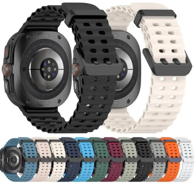 Marine Band Sports Silicone Strap Bracelet - Premium Watchband Accessory