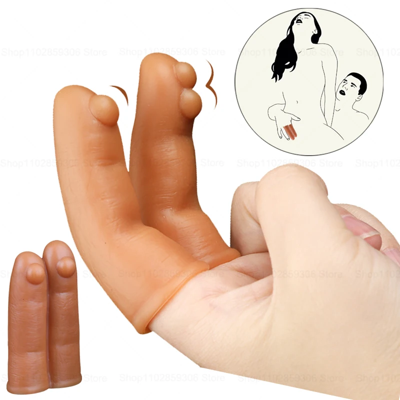 Sex Toys Adult Dildo Finger Cover For Women Orgasm Clitoris Stimulator G Spot Massager Female Vagina Masturbator Erotic