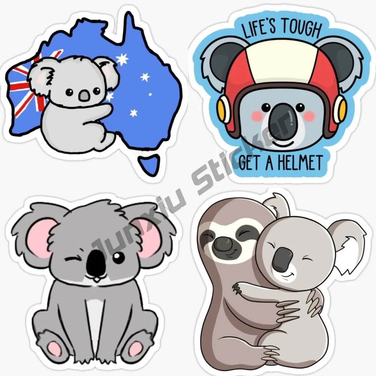

Cute Koala Car sticker bumper sticker skate sticker bike laptop Accessories for Car Motorcycle Camping Gps Supplies Decoration