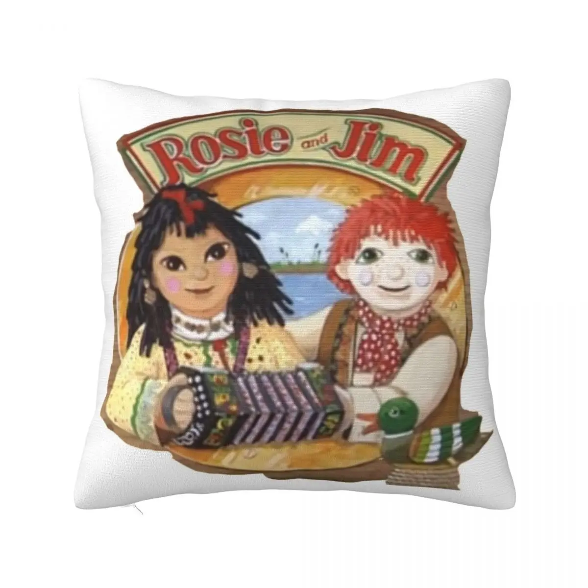 

Rosie and Jim Vintage Childrens TV Throw Pillow Sofa Pillow Cover Sofa Cushion autumn decoration