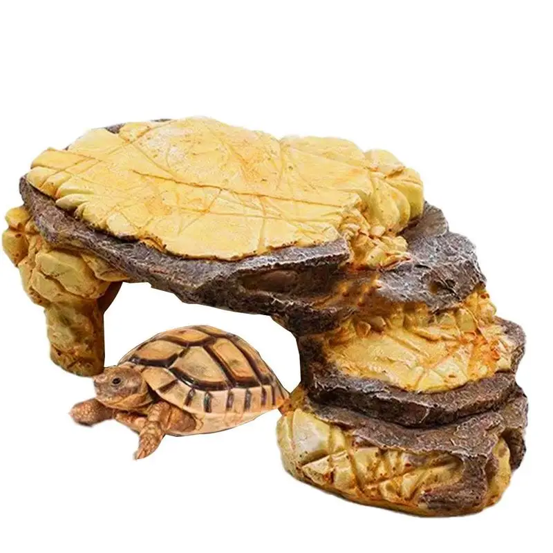 

Aquarium Decoration Cave Turtle Hiding Cave Fish Tank Hideout For Turtle Shrimp Reptile Lizards Hollow Trunk Log Tank Ornament