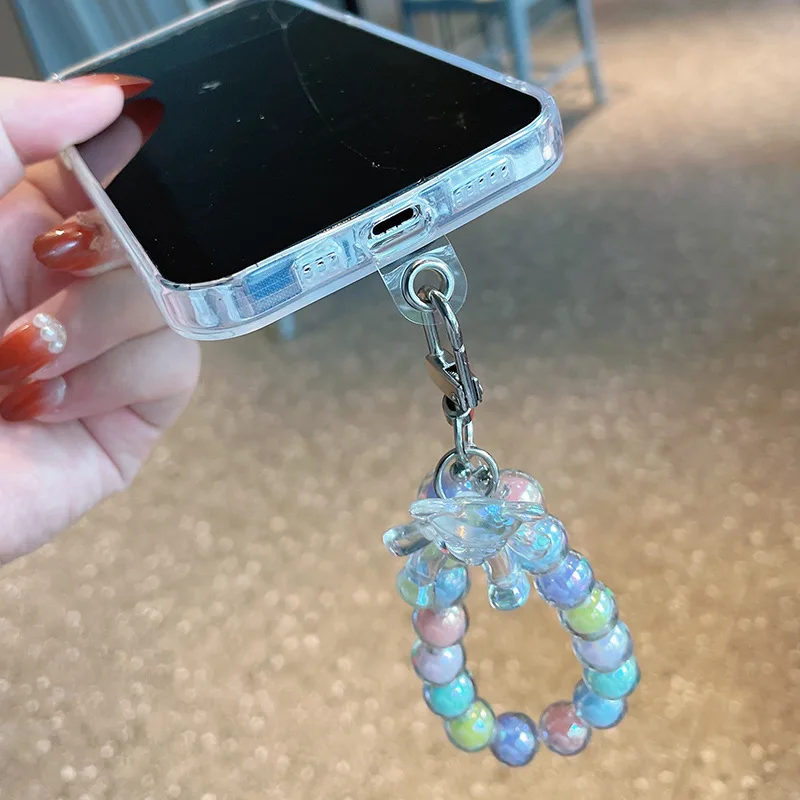1-10PCS Transparent Flexible Mobile Phone Lanyard Cads Mobile Phone Universal Lanyard Transparent Lanyard Sticker Strap Clip Pen