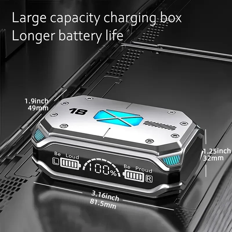 

M41 TWS Earbuds Sport Waterproof Headphones Wireless Bluetooth Headset V5.3 Noise Reduction Earphones Touch Control Sound Stereo